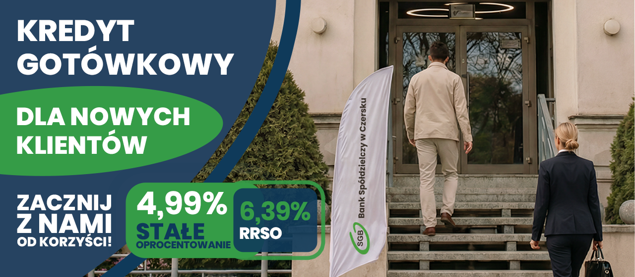 Mężczyzna wchodzący po schodach z białym transparentem.